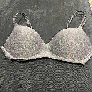 aerie Seamless T-Shirt Bra - Heather Gray